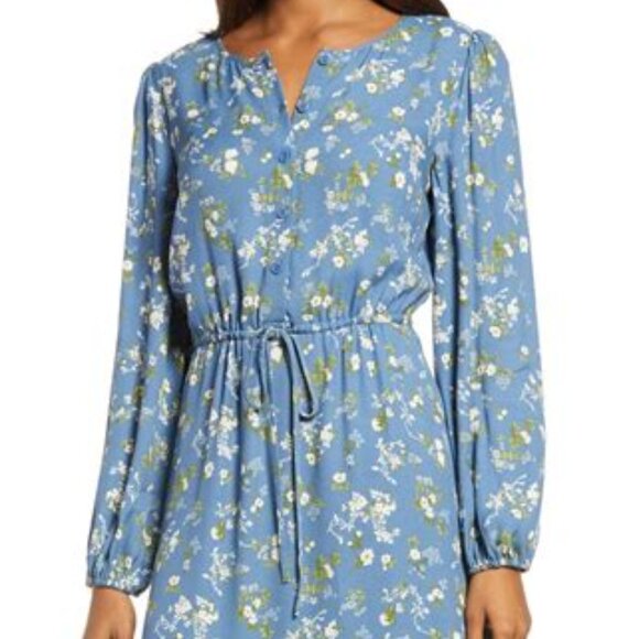 Reformation Lisse Floral Long Sleeve Midi Dress Size: 4 - Picture 2 of 5